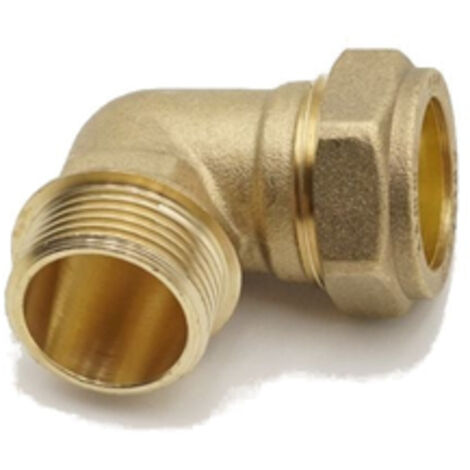 Prima Classic Brass Compression Elbow 22mm x 3/4 Male