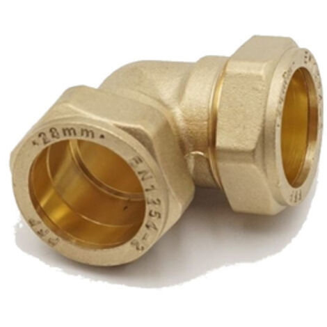 Prima Classic Brass Compression Elbow Fitting 28mm