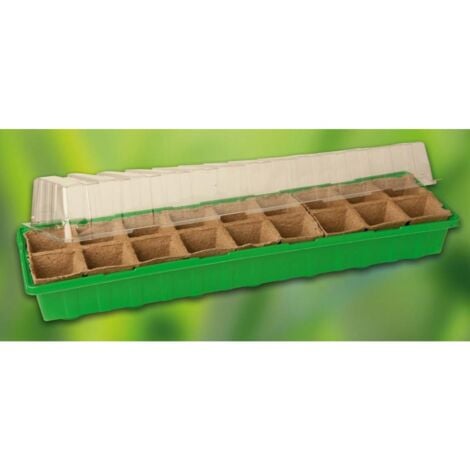 Prima Flora 500104 Serre mini avec 18 pots Vert 54 x 15 x 12 cm