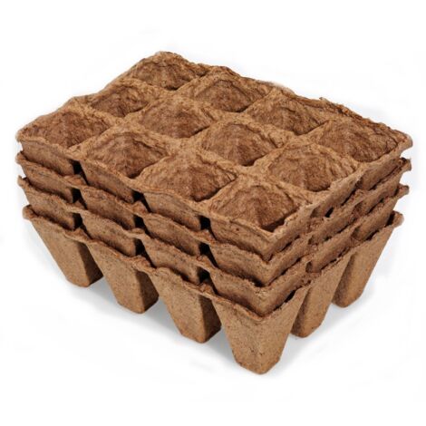 Prima Flora Torftöpfe 5 cm quadratisch, 36 Stück Anzucht