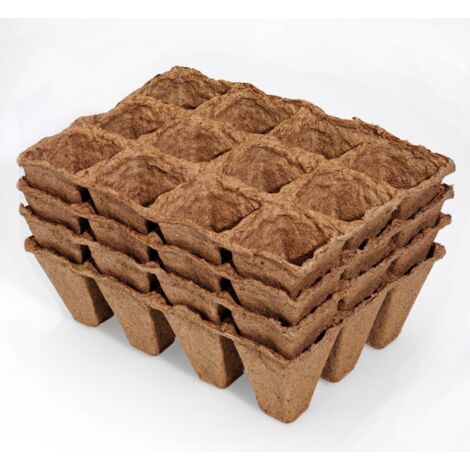 Prima Flora Torftöpfe 6 cm quadratisch, 20 Stück Anzucht