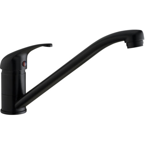 Prima Single Lever Kitchen Sink Mixer Tap - Black