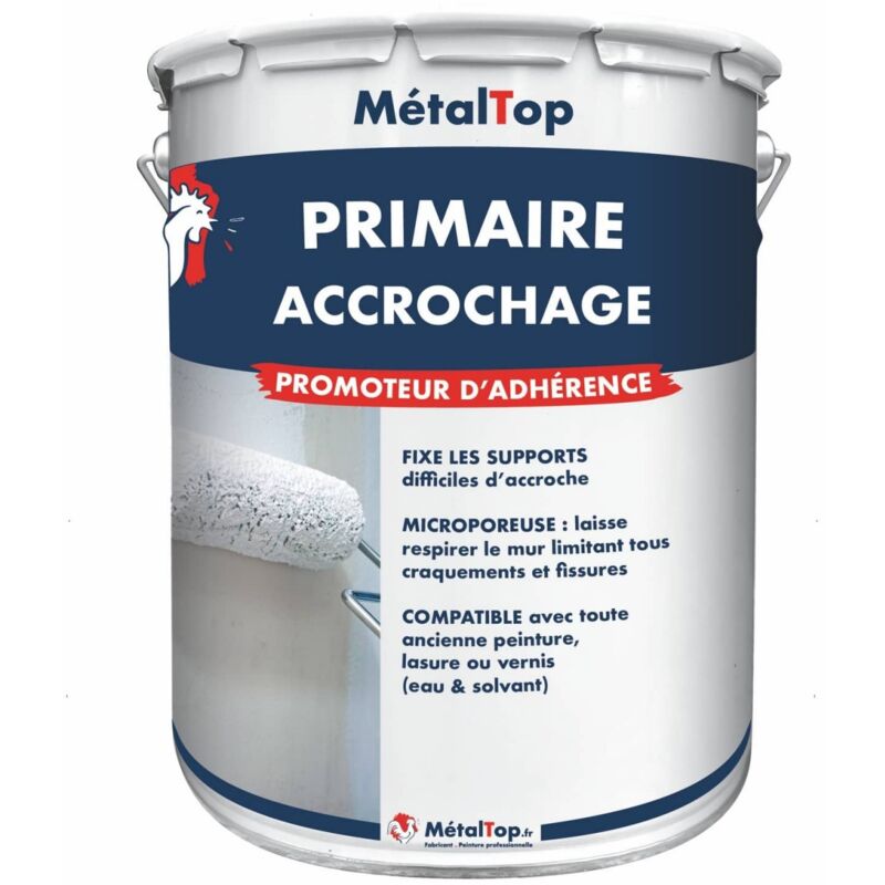 Metaltop - Primaire Accrochage - Pot 15 l - 9010 - Blanc pur