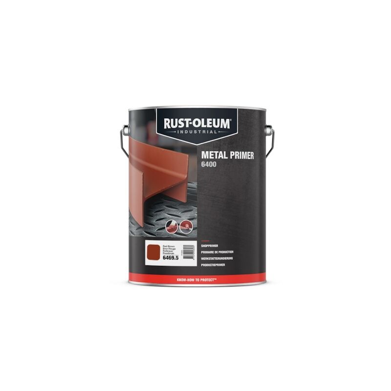 Rust-oleum - Primaire de production 6400 - 5 l - rouge brun