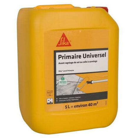 Primaire d'adhérence pour supports difficiles SIKA Level Primaire - Rouge - 5L