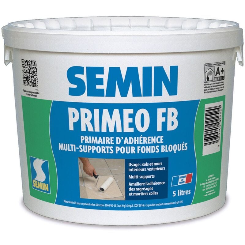 Primaire d'adhérence Semin - Priméo FB - bidon 5 L
