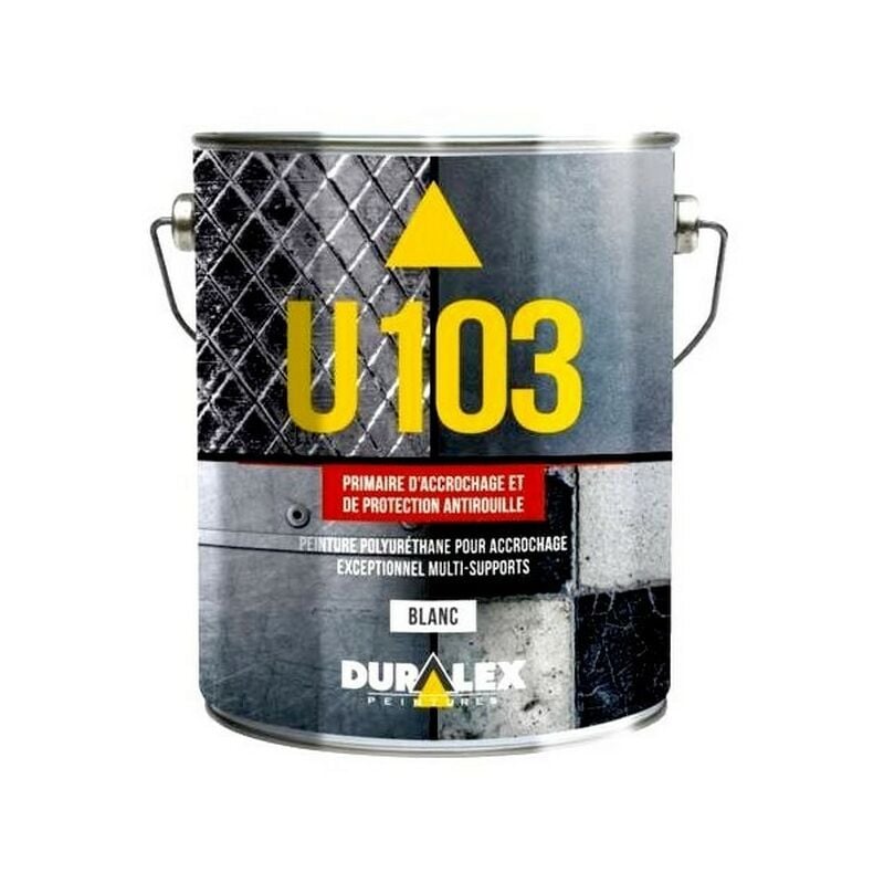 Duralex - Primaire U103 accrochage et protection antirouille Teinte: blanc - Conditionnement: 3 Litres