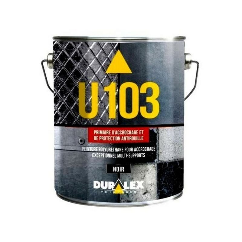Duralex - Primaire U103 accrochage et protection antirouille Teinte: noir - Conditionnement: 3 Litres