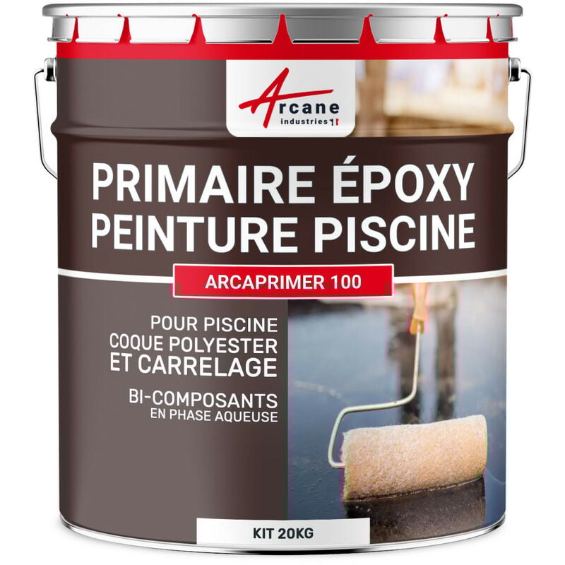 Arcane Industries - Primaire epoxy transparente béton métal carrelage ARCAPRIMER100 - 20 kg (jusqu'à 100 m²)