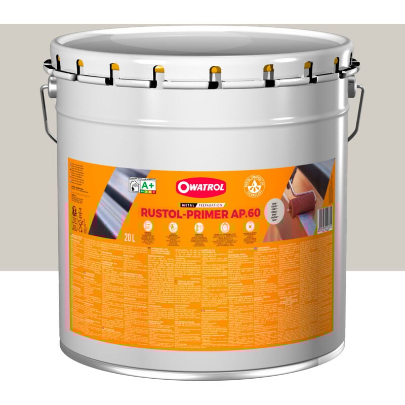 Owatrol - Primaire et finition mat antirouille rustol® primer ap 60 Gris (ow16) 20 litres