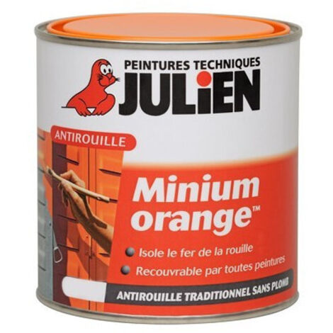 Primaire mimium Orange Anti Rouille 0.25 litre - JULIEN
