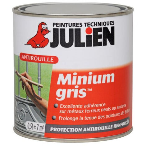 Primaire Minium Gris anti rouille Pz 104 2.5 litres  - JULIEN