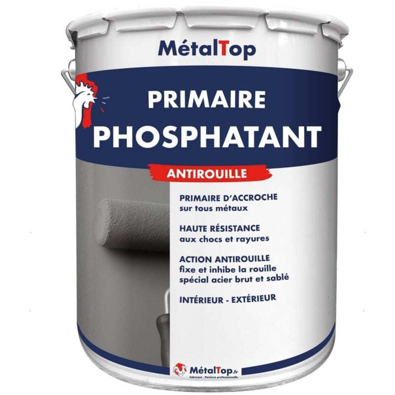 Primaire Phosphatant - Pot 5 l - 7040 - Gris fenêtre Metaltop
