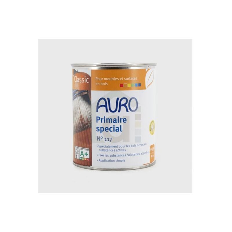Auro - Primaire spécial pour bois riches n°117 Pot de 0.75L