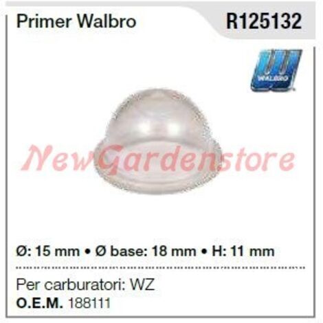 Primaire WALBRO ORIGINAL WZ carburateur DECESPUGLIATORE MOTOSEGA R125132