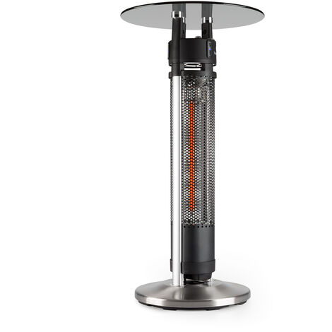Primal Heat 95 table haute élément chauffant IR au carbone 1600 W LED 95 cm
