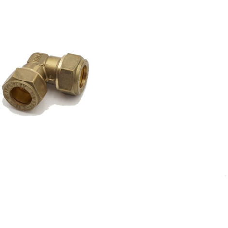 PrimaPlus 12mm Brass Compression Elbow Fitting - WRAS Approved