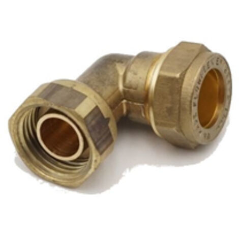 PrimaPlus 15mm x 1/2" Brass Compression Tap Connector - 10 Pack