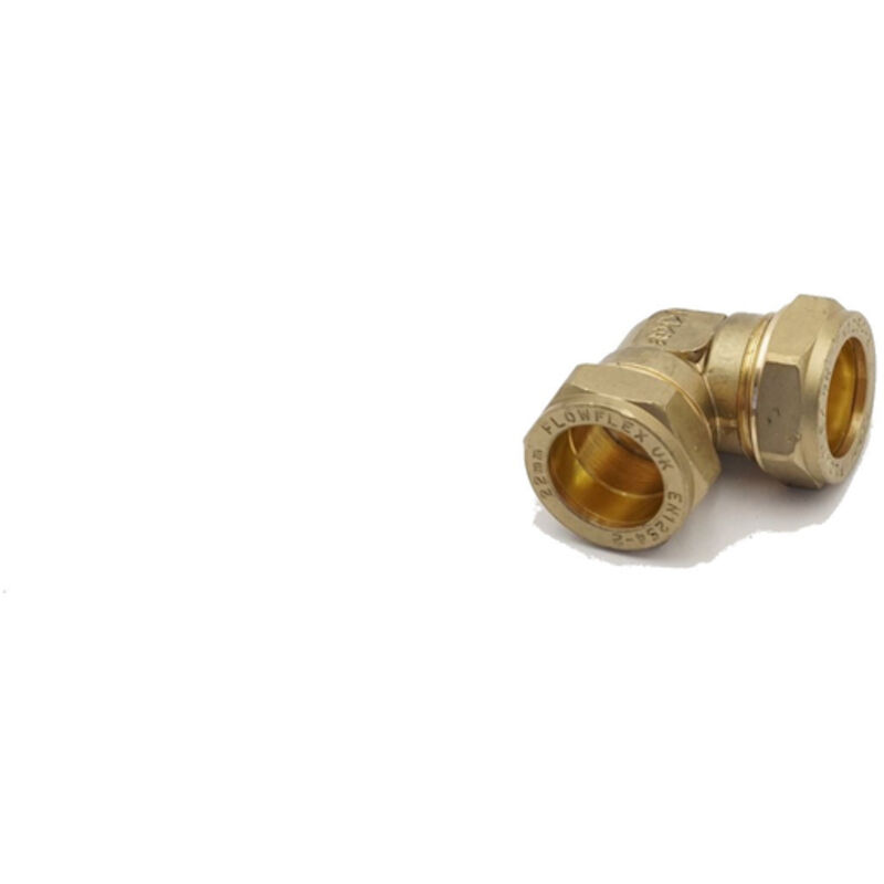 Image of PrimaPlus 22mm Brass Compression Elbow Fitting&hellip;