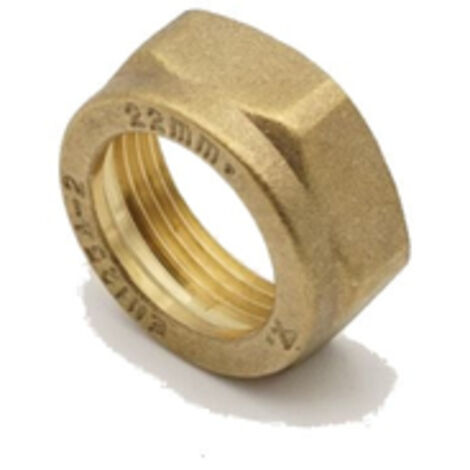 PrimaPlus 22mm Compression Nut Pack of 10 - Premium Brass Fittings