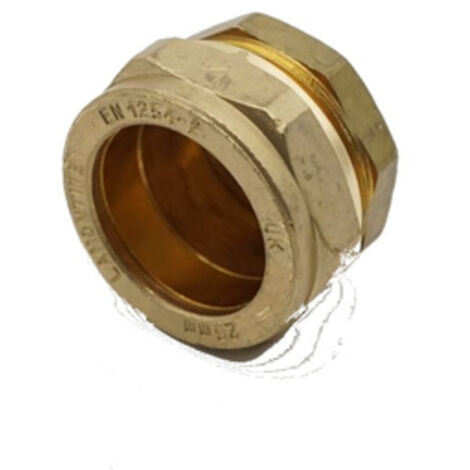 PrimaPlus 28mm Brass Compression Stop End - Pack of 5