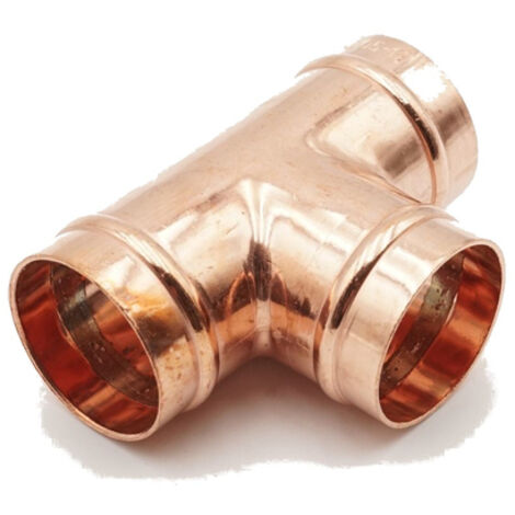 PrimaPlus 42mm Copper Solder Ring Equal Tee Fitting