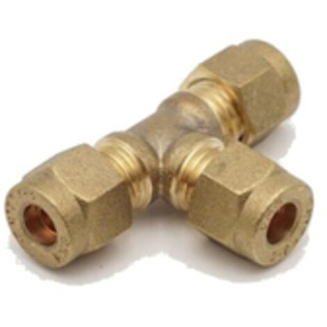 PrimaPlus 6mm Compression Equal Tee Fittings - Pack of 10