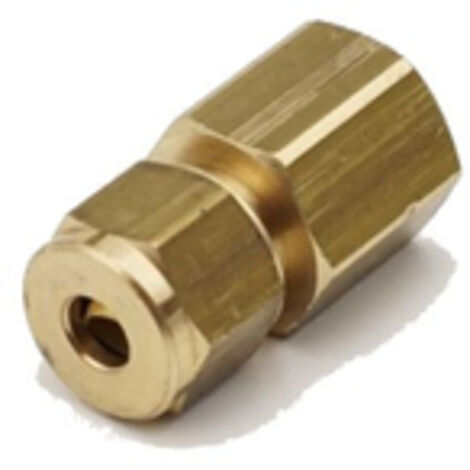 PrimaPlus 6mm x 1/4" Brass Compression Adaptor - Pack of 10