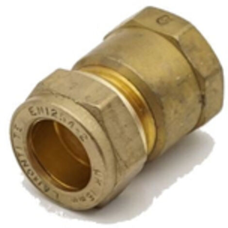 PrimaPlus Brass Compression Adaptor 15mm x 1/2" - Pack of 10