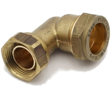 PrimaPlus Brass Compression Bent Tap Connector 22mm x 3/4"