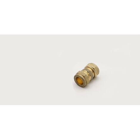 PrimaPlus Brass Compression Coupling 15mm - Pack of 10