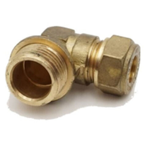 PrimaPlus Brass Compression Elbow 10mm x 1/2" Male - Pack of 10