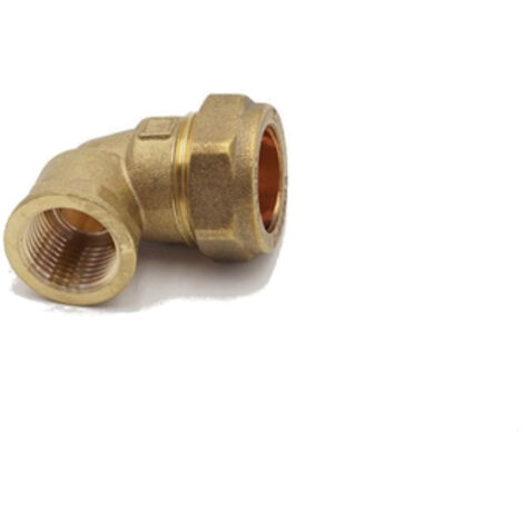 PrimaPlus Brass Compression Elbow 22mm x 1/2" Female - 10 Pack