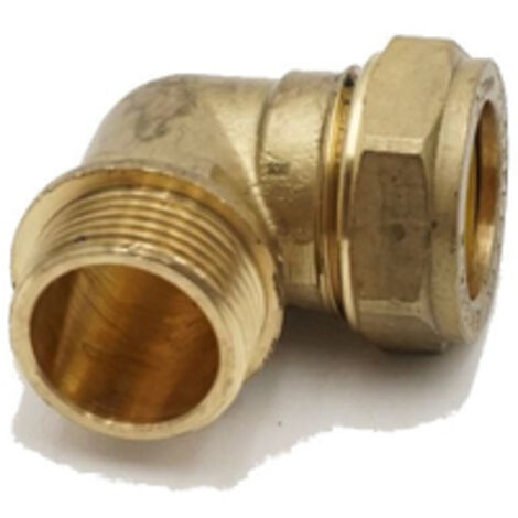 PrimaPlus Brass Compression Elbow 22mm x 3/4" Male - Pack of 10