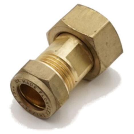 PrimaPlus Brass Compression Straight Tap Connectors 15mm x 3/4"