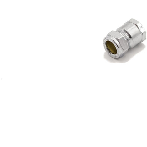 PrimaPlus Chrome Brass Compression Adaptor 15mm x 1/2"