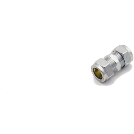 PrimaPlus Chrome Compression Coupling 15mm - Pack of 10