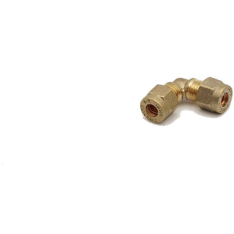PrimaPlus Compression Elbow 6mm Brass Fitting Pack of 10