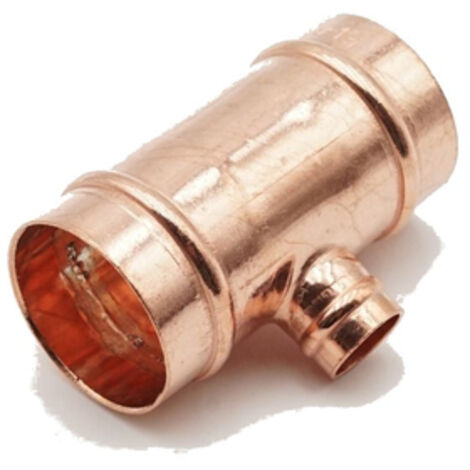 PrimaPlus Copper Solder Ring Reduced Tee 35x35x15mm