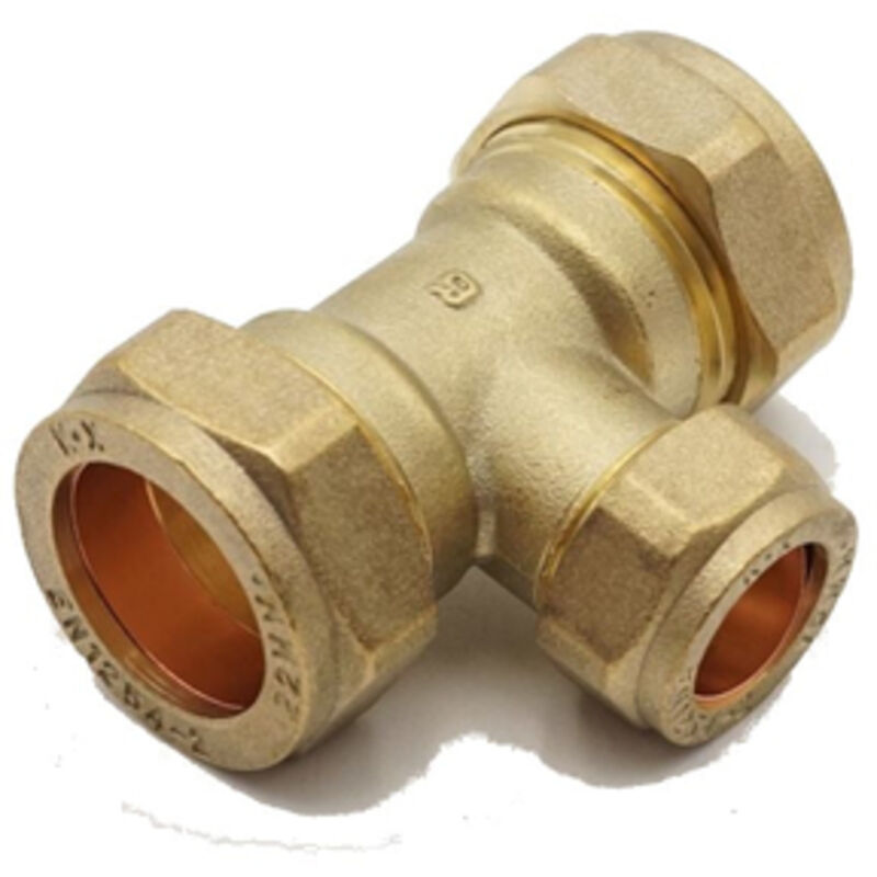 Image of PrimaPlus DZR Brass Compression Reduced Tee&hellip;