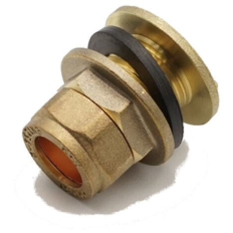 PrimaPlus Dzr Brass Compression Tank Connector 15mm - Pack of 10