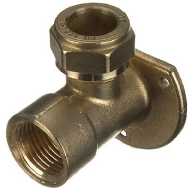 Image of PrimaPlus DZR Brass Compression Wallplate Elbow&hellip;