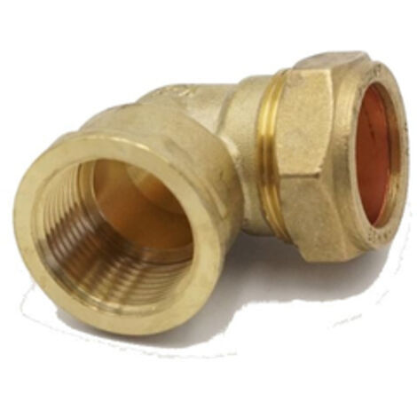 PrimaPlus Dzr Compression Elbow 28mm x 1" Female Brass Fitting