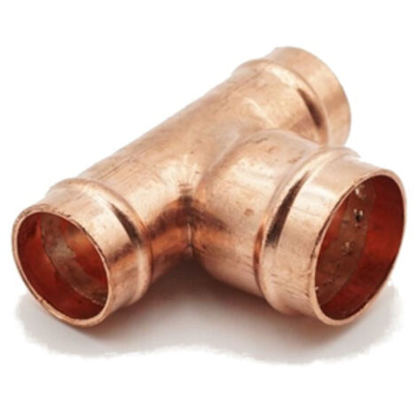 PrimaPlus Solder Ring Copper Tee 22x22x28mm - Pack of 10