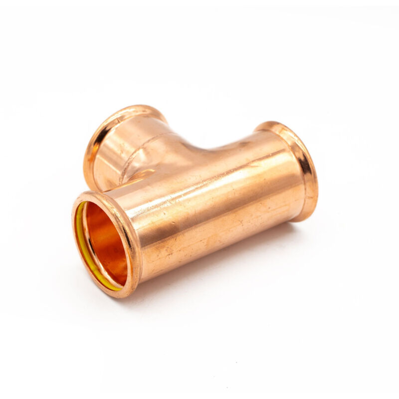 Image of PrimaPress 54mm Copper Equal Tee Gas&hellip;