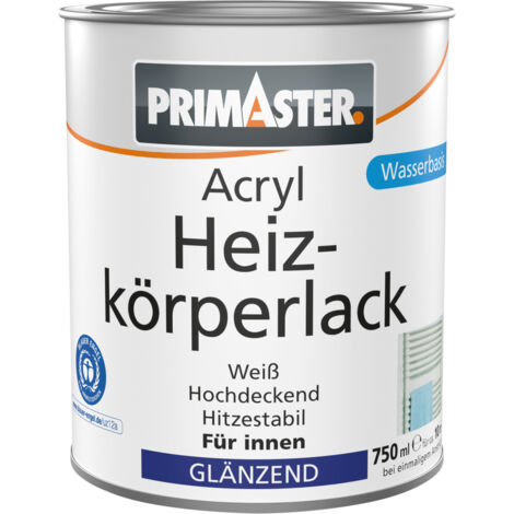 Primaster Acryl Heizkörperlack weiß glänzend 750 ml