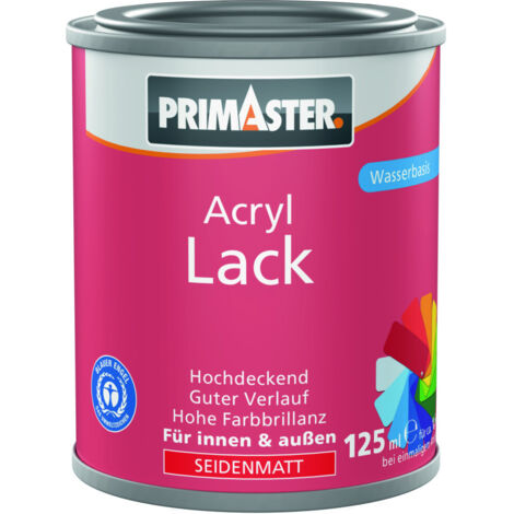 Primaster Acryl Lack cremeweiß seidenmatt 125 ml