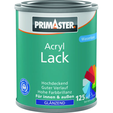 Primaster Acryl Lack goldgelb glänzend 125 ml