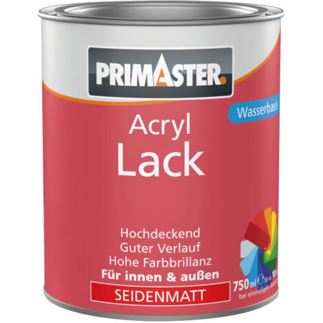 Primaster Acryl Lack goldgelb seidenmatt 750 ml