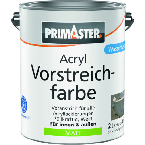 Primaster Acryl Vorstreichfarbe 2 L weiß